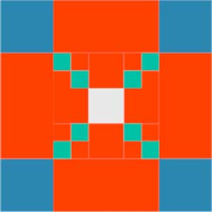 BH2 Block 52 Scrappy Checkerboard