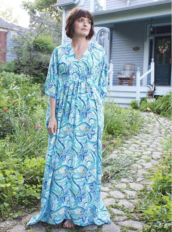 CT GTK Crystal Manning Kiamesha Rayon Caftan