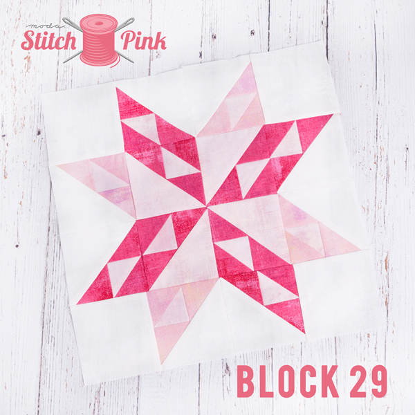 Stitch Pink Block 29 Twinkle Twinkle