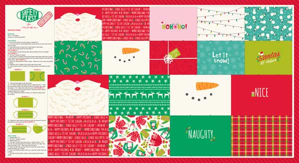 CT Safety First Holiday Face Mask Panel